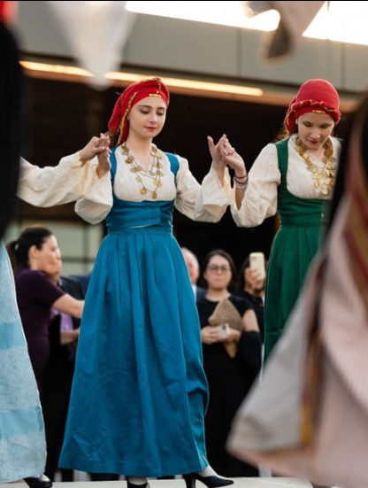 Traditional Greek dancers at the 2026 HHF Annual Gala